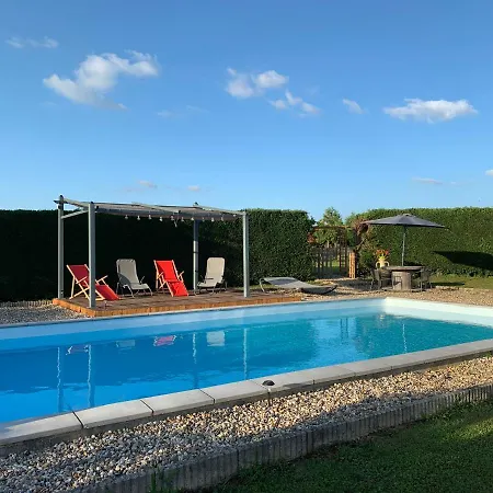 別荘 Ferme Equestre Avec Piscine